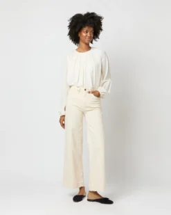 Alex Top In Ivory Double Georgette Silk -ULLA JOHNSON || Joseph || A.P.C. Sales Store S71360 2793