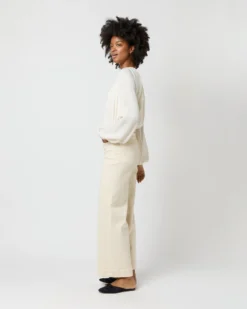 Alex Top In Ivory Double Georgette Silk -ULLA JOHNSON || Joseph || A.P.C. Sales Store S71360 2800