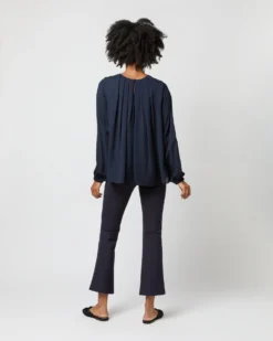 Alex Top In Navy Double Georgette Silk -ULLA JOHNSON || Joseph || A.P.C. Sales Store S71361 1709