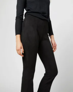 Faye Flare Cropped Seamed Pant In Black Vegan Suede -ULLA JOHNSON || Joseph || A.P.C. Sales Store S71370 1883