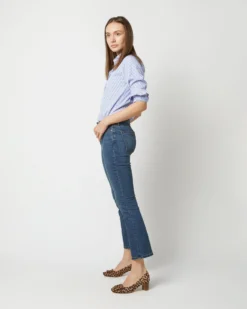 Flare Cropped 5-Pocket Jean In 5-Year Indigo Stretch Denim -ULLA JOHNSON || Joseph || A.P.C. Sales Store S71375 2705