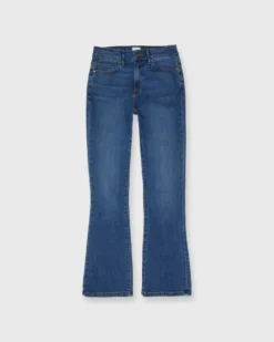 Flare Cropped 5-Pocket Jean In 5-Year Indigo Stretch Denim