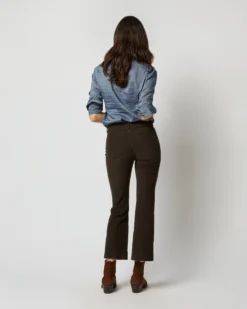 Kendall Flare 5-Pocket Pant In Chocolate Stretch Cord -ULLA JOHNSON || Joseph || A.P.C. Sales Store S71386 4907
