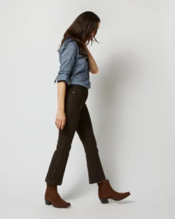 Kendall Flare 5-Pocket Pant In Chocolate Stretch Cord -ULLA JOHNSON || Joseph || A.P.C. Sales Store S71386 4923