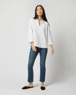 Camilla Top In Ivory Double-Weave Wool -ULLA JOHNSON || Joseph || A.P.C. Sales Store S71387 2622