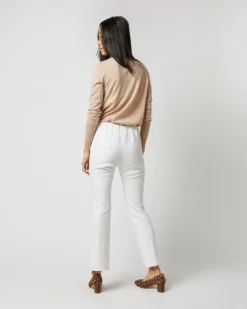 Faye Flare Cropped Pant In Ivory Double-Weave Wool -ULLA JOHNSON || Joseph || A.P.C. Sales Store S71388 2270