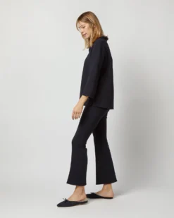 Camilla Top In Navy Double-Weave Wool -ULLA JOHNSON || Joseph || A.P.C. Sales Store S71389 2172