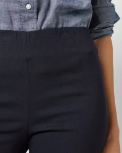 Faye Flare Cropped Pant In Navy Double-Weave Wool -ULLA JOHNSON || Joseph || A.P.C. Sales Store S71390 1880