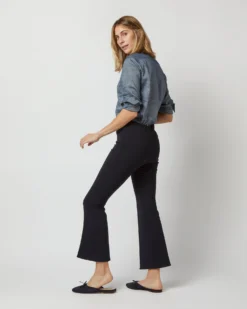 Faye Flare Cropped Pant In Navy Double-Weave Wool -ULLA JOHNSON || Joseph || A.P.C. Sales Store S71390 1948