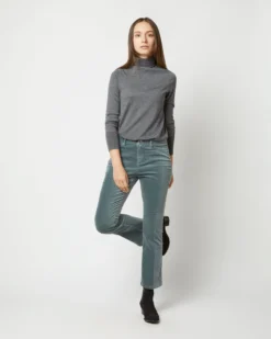 Flare Cropped 5-Pocket Jean In Lovat Stretch Velveteen -ULLA JOHNSON || Joseph || A.P.C. Sales Store S71403 2953