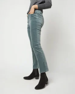 Flare Cropped 5-Pocket Jean In Lovat Stretch Velveteen -ULLA JOHNSON || Joseph || A.P.C. Sales Store S71403 2985