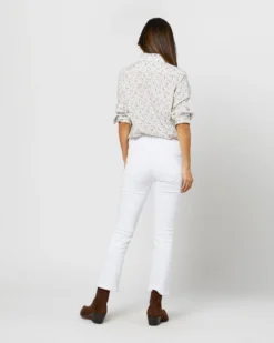 Frill Shirt In Ivory/Lavender Emma Victoria Liberty Fabric -ULLA JOHNSON || Joseph || A.P.C. Sales Store S71404 2302