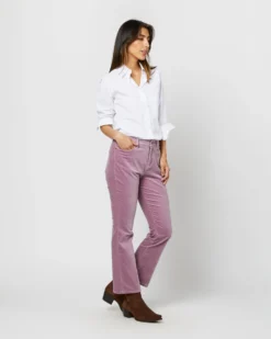 Flare Cropped 5-Pocket Jean In Lavender Stretch Velveteen -ULLA JOHNSON || Joseph || A.P.C. Sales Store S71407 3509