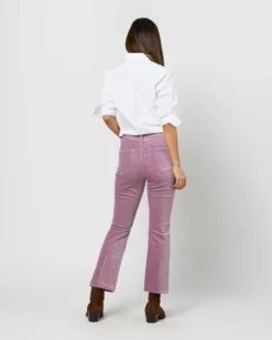 Flare Cropped 5-Pocket Jean In Lavender Stretch Velveteen -ULLA JOHNSON || Joseph || A.P.C. Sales Store S71407 3558