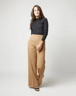 Hutton Pant In Camel Hair Flannel