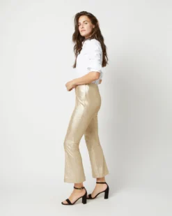 Faye Flare Cropped Pant In Platino Vegan Suede -ULLA JOHNSON || Joseph || A.P.C. Sales Store S71416 3619