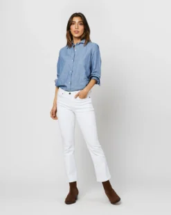 Understudy Shirt In Extra Light Washed Cotolino Chambray -ULLA JOHNSON || Joseph || A.P.C. Sales Store S71427 1910