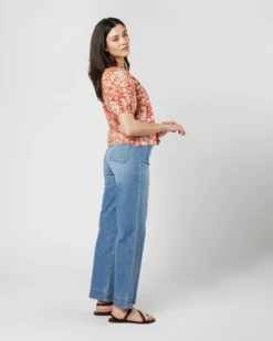 ULLA JOHNSON Imari Top In Orange Blossom Trailing Lotus -ULLA JOHNSON || Joseph || A.P.C. Sales Store S71606 3034