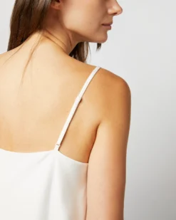 Camisole In Ivory Silk Crepe De Chine -ULLA JOHNSON || Joseph || A.P.C. Sales Store S71622 1518
