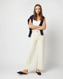 Camisole In Ivory Silk Crepe De Chine -ULLA JOHNSON || Joseph || A.P.C. Sales Store S71622 1752