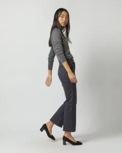 Bella Flare Pant In Navy Stretch Sateen -ULLA JOHNSON || Joseph || A.P.C. Sales Store S71905 4207