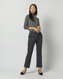 Bella Flare Pant In Navy Stretch Sateen -ULLA JOHNSON || Joseph || A.P.C. Sales Store S71905 4255