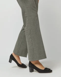 Bella Flare Pant In Green Guncheck Stretch Wool -ULLA JOHNSON || Joseph || A.P.C. Sales Store S71908 4002