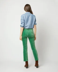 Flare Cropped 5-Pocket Jean In Apple Stretch Velveteen -ULLA JOHNSON || Joseph || A.P.C. Sales Store S71911 3218