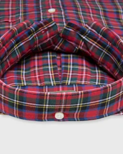Button-Down Sport Shirt In Royal Stewart Tartan Twill -ULLA JOHNSON || Joseph || A.P.C. Sales Store S72066 335