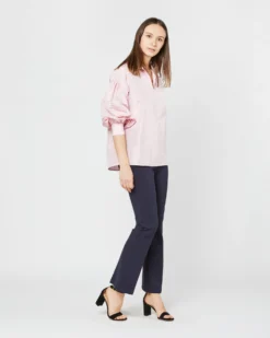 Iris Top In Light Pink Silk Taffeta -ULLA JOHNSON || Joseph || A.P.C. Sales Store S72096 SAMPLE 2407