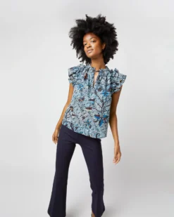 ULLA JOHNSON Fleur Top In Morning Glory -ULLA JOHNSON || Joseph || A.P.C. Sales Store S72104 1667