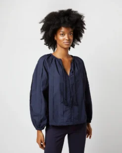 ULLA JOHNSON Juliette Blouse In Midnight -ULLA JOHNSON || Joseph || A.P.C. Sales Store S72107 1595