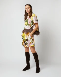 La Scala Tee In Big Flower Rose Jersey -ULLA JOHNSON || Joseph || A.P.C. Sales Store S72141 491