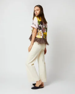 La Scala Tee In Big Flower Rose Jersey -ULLA JOHNSON || Joseph || A.P.C. Sales Store S72141 572