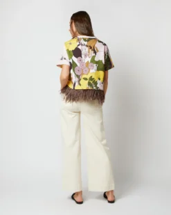 La Scala Tee In Big Flower Rose Jersey -ULLA JOHNSON || Joseph || A.P.C. Sales Store S72141 610