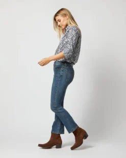 Tomboy Popover Shirt In Navy Edenham Shadow Liberty Fabric -ULLA JOHNSON || Joseph || A.P.C. Sales Store S72253 1479