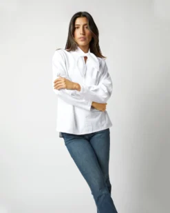 Poinsettia Top In White Poplin -ULLA JOHNSON || Joseph || A.P.C. Sales Store S72257 1247