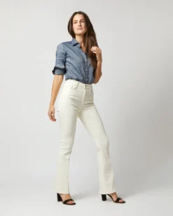 The High Waisted Weekender Skimp Jean In Marshmallow -ULLA JOHNSON || Joseph || A.P.C. Sales Store S72271 1296