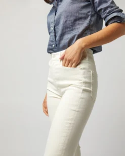 The High Waisted Weekender Skimp Jean In Marshmallow