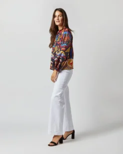 Charming Top In Nephthys Navy Silk Twill -ULLA JOHNSON || Joseph || A.P.C. Sales Store S72344 2884