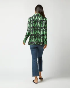 Boy Shirt In Green Papyrus Silk Twill -ULLA JOHNSON || Joseph || A.P.C. Sales Store S72346 945