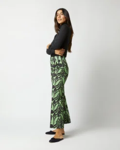 Hendrix Pant In Green Papyrus Heavy Stretch Cotton -ULLA JOHNSON || Joseph || A.P.C. Sales Store S72348 813