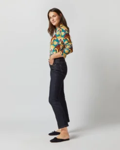 Turtleneck In Dendera Light Blue Stretch Velvet -ULLA JOHNSON || Joseph || A.P.C. Sales Store S72351 3252