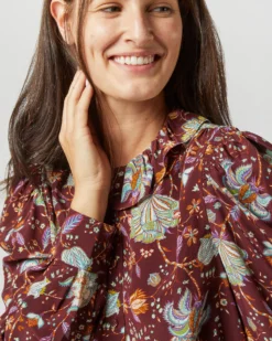 ULLA JOHNSON Dara Blouse In Heliotrope -ULLA JOHNSON || Joseph || A.P.C. Sales Store S72357 3937