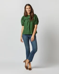 ULLA JOHNSON Adeline Top In Juniper -ULLA JOHNSON || Joseph || A.P.C. Sales Store S72363 2501
