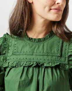 ULLA JOHNSON Adeline Top In Juniper -ULLA JOHNSON || Joseph || A.P.C. Sales Store S72363 2572