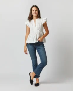 ULLA JOHNSON Luise Top In Pristine -ULLA JOHNSON || Joseph || A.P.C. Sales Store S72365 2599