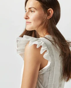 ULLA JOHNSON Luise Top In Pristine -ULLA JOHNSON || Joseph || A.P.C. Sales Store S72365 2701