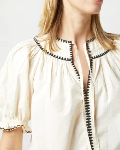 ULLA JOHNSON Ruby Top In Ivory -ULLA JOHNSON || Joseph || A.P.C. Sales Store S72847 1223