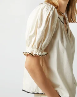 ULLA JOHNSON Ruby Top In Ivory -ULLA JOHNSON || Joseph || A.P.C. Sales Store S72847 1229